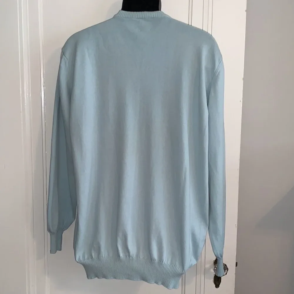 ‎T. Harris London mint green cotton sweater